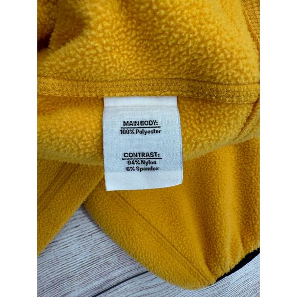 Outdoor Afro x REI Co-Op 1/4 Zip Fleece Pullover Womens Medium Yellow Black - Picture 7 of 16